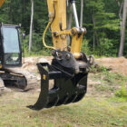 Excavator Rakes for sale Raking Dirt - Rockland Manufacturing