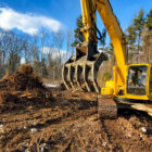 Excavator Rakes for sale Raking Dirt - Rockland Manufacturing