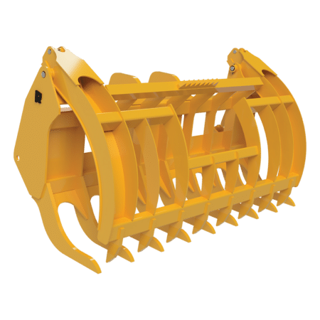 Loader Rake with Wide Clamp | Rockland